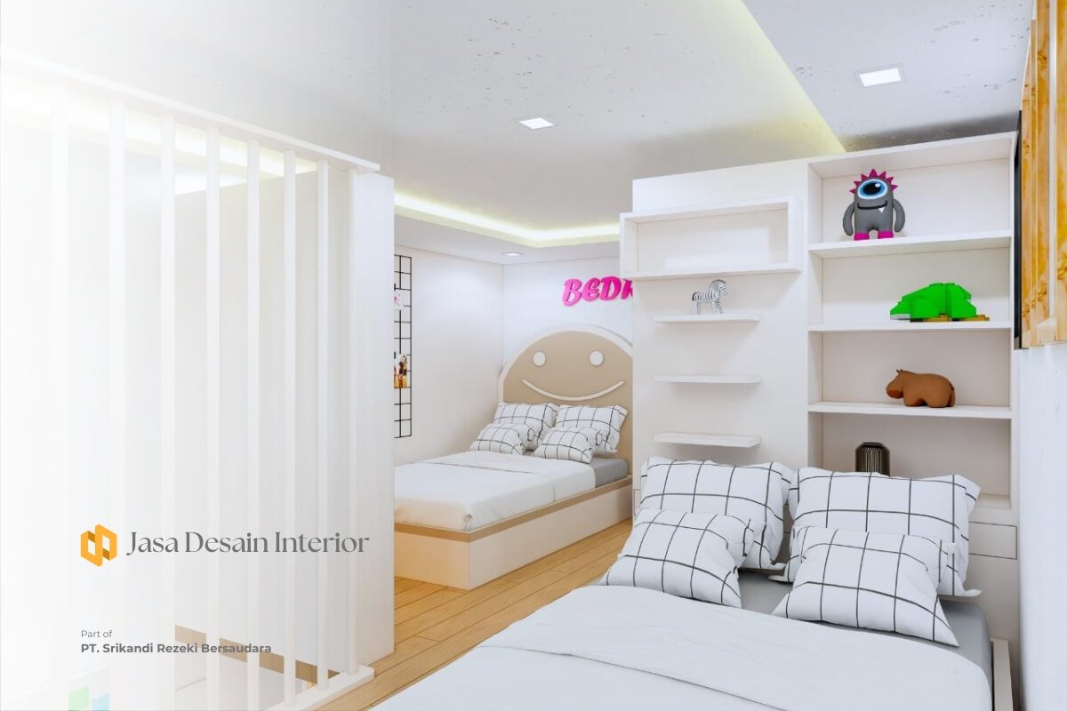 Desain Bedroom Dengan Konsep Mezzanine Ukuran Kamar 120m2